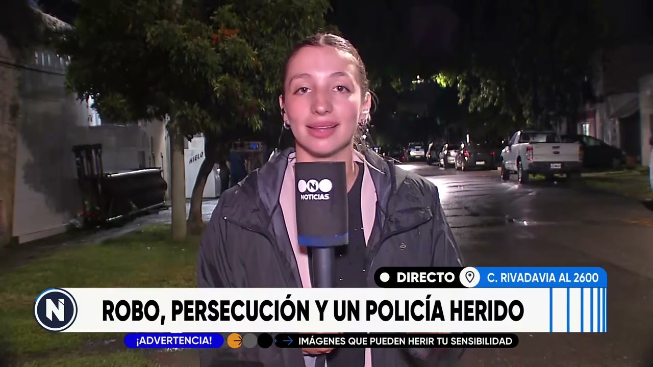 Golpe comando, fuga y un policía baleado por los delincuentes | TELEFE ROSARIO