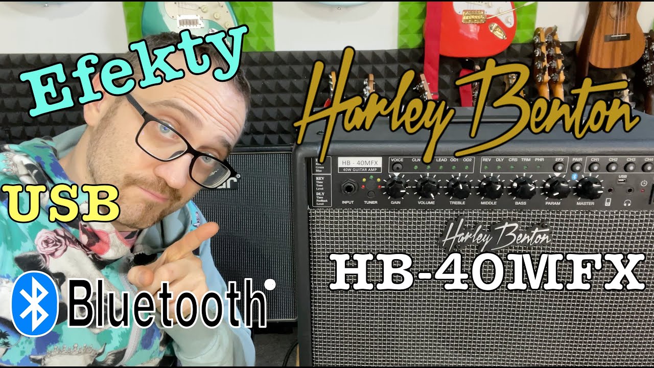 Harley Benton HB-40MFX Combo gitarowe z efektami, bluetoothem i USB!!!