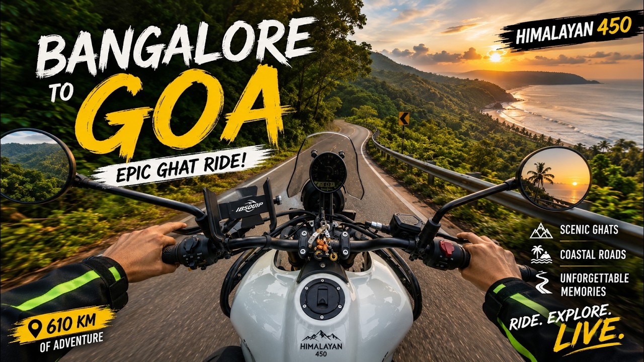 Bangalore to Goa Bike Ride | 600+ KM Motorcycle Ride & Moto Vlog | My First Longest Ride