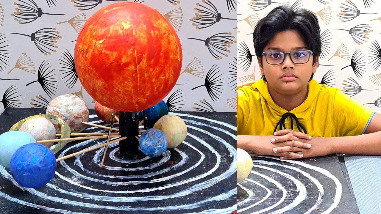 How to make Solar system model DIY EASY WAY | Planets in our SOLAR system | Science projects