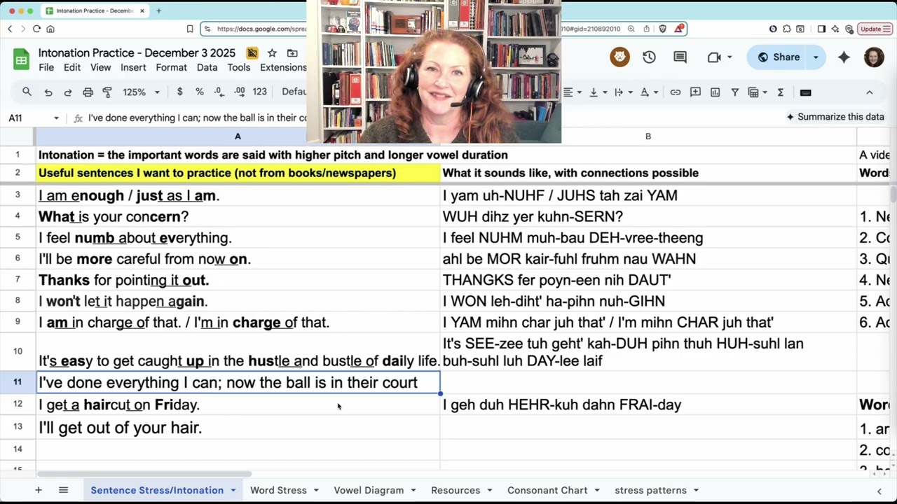 Практика интонации в американском английском — 3 декабря 2025 г.