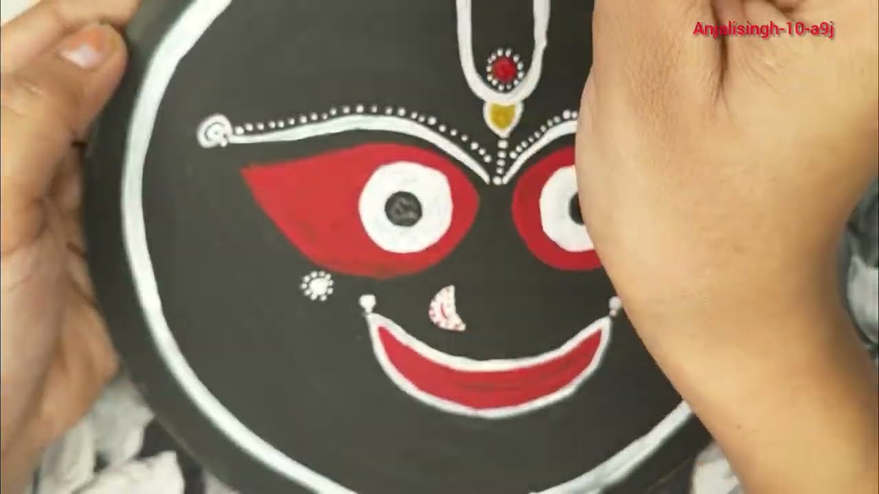 How to Lord Jagannath Face wall Plate / very Easy 🙏🌍