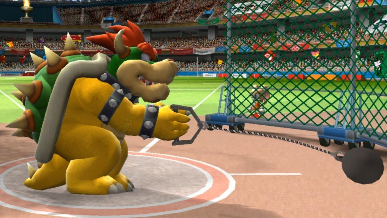 Mario and Sonic at the Olympic Games - Hammer Throw (All Characters)