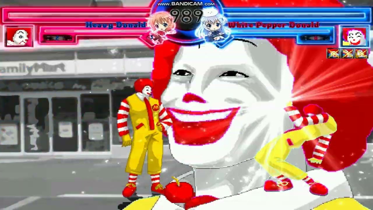 MUGEN ヘビードナルド VS ドナルドいろいろ