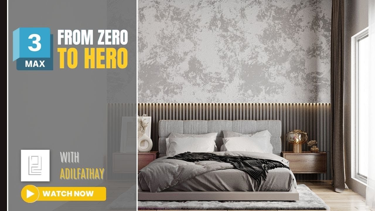 🎨 Master the Art of Bedroom 3D Modeling & Rendering | From Zero to Hero! in 3ds max Urdu Hindi 🎨
