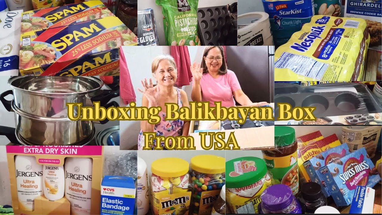 Unboxing Balikbayan Box From USA To Philippines