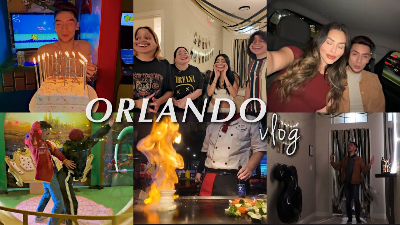 orlando vlog ⋆˙⟡ birthday trip, airbnb drama, hibachi dinner, universal studios