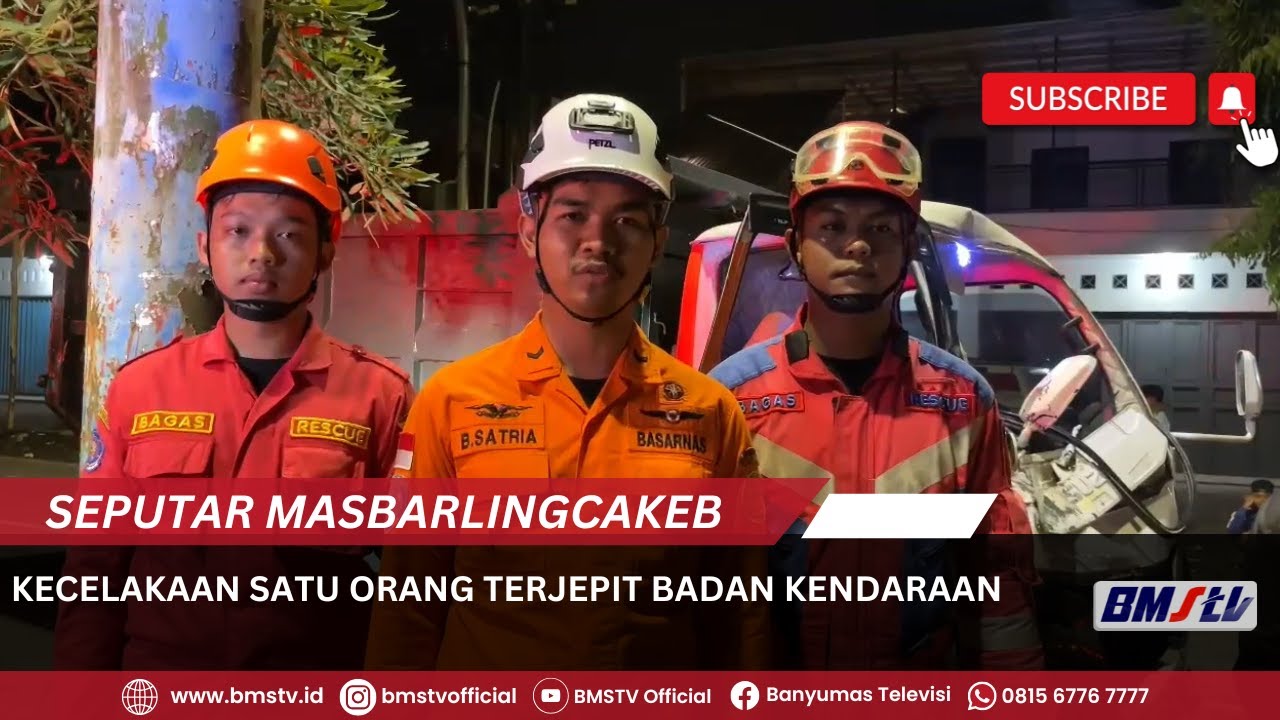 KECELAKAAN SATU ORANG TERJEPIT BADAN KENDARAAN