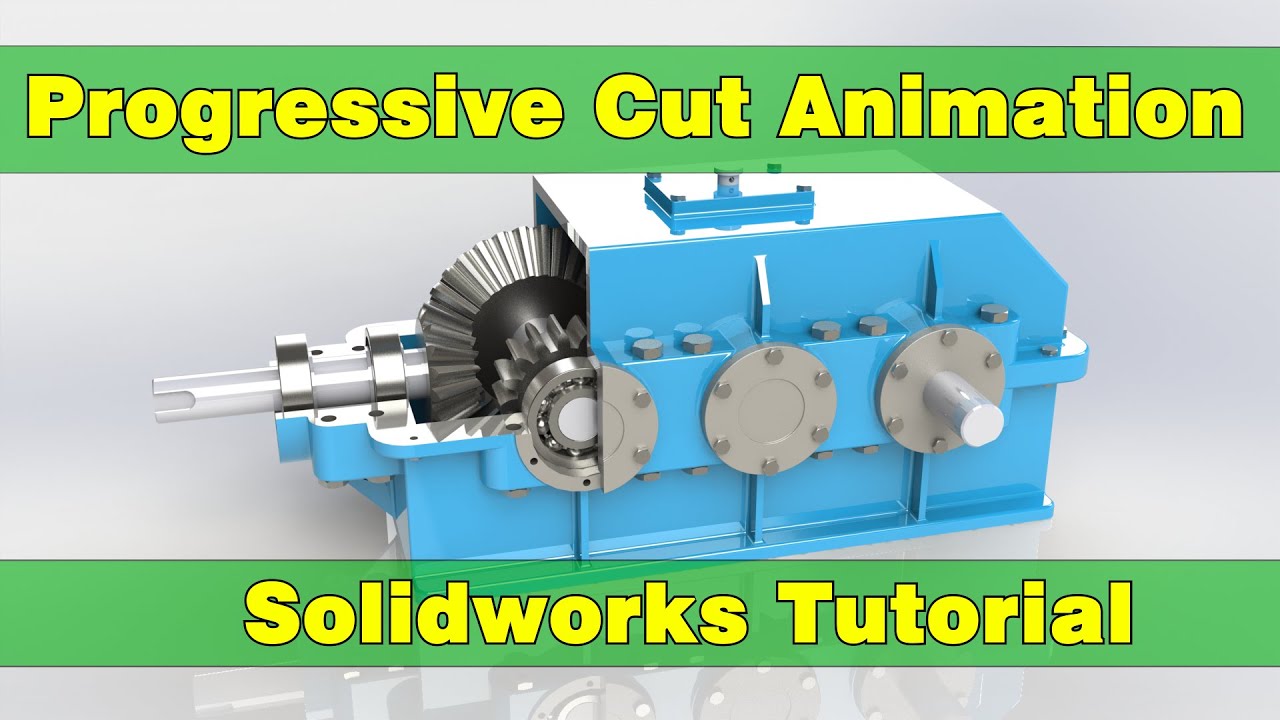 Progressive Cut Animation | Solidworks Tutorial
