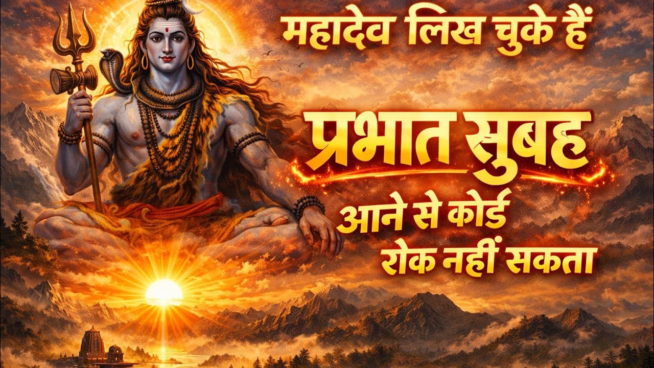 महादेव लिख चुके हैं प्रभात सुबह आने से कोई रोक नहीं सकता