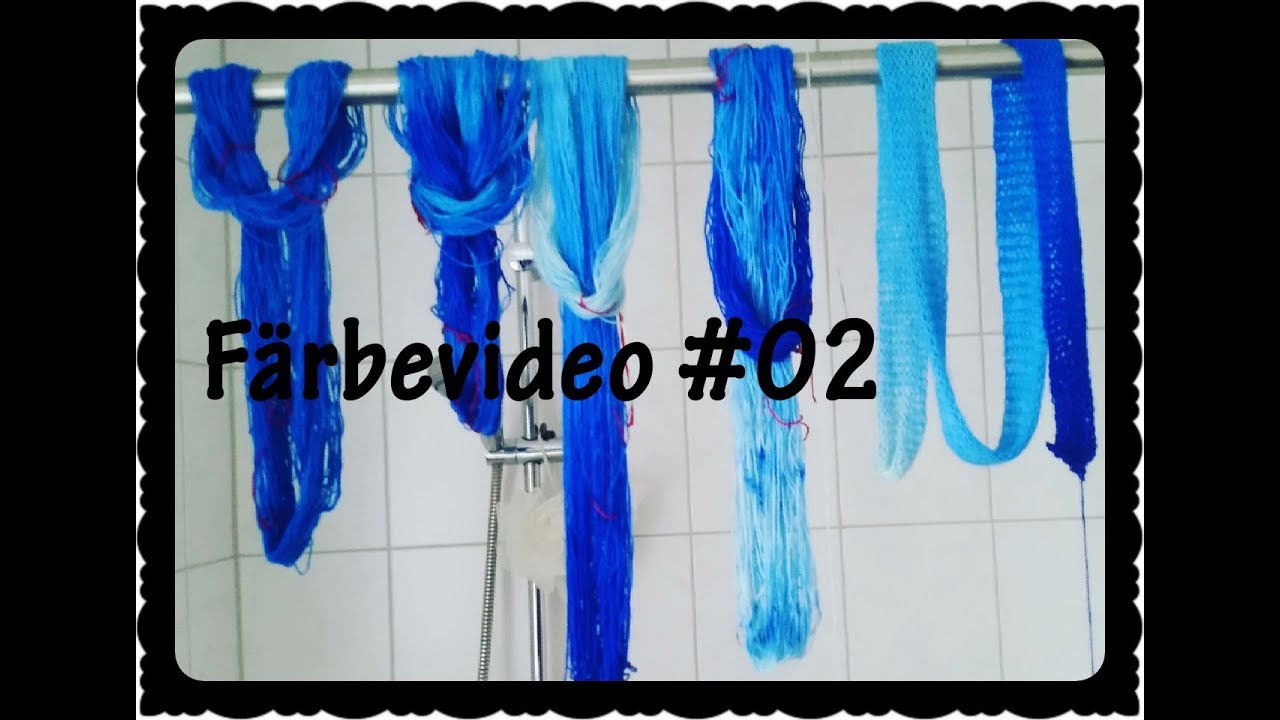 Färbevideo #02 - 5 Stränge, 1 Farbe, 5 Ergebnisse