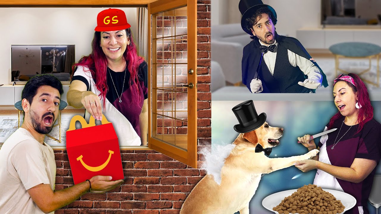 TRANSFORMAMOS NOSSA CASA EM DRIVE THRU, CIRCO, HOTEL, CINEMA E MUITO MAIS | Gabriel e Shirley 2.0