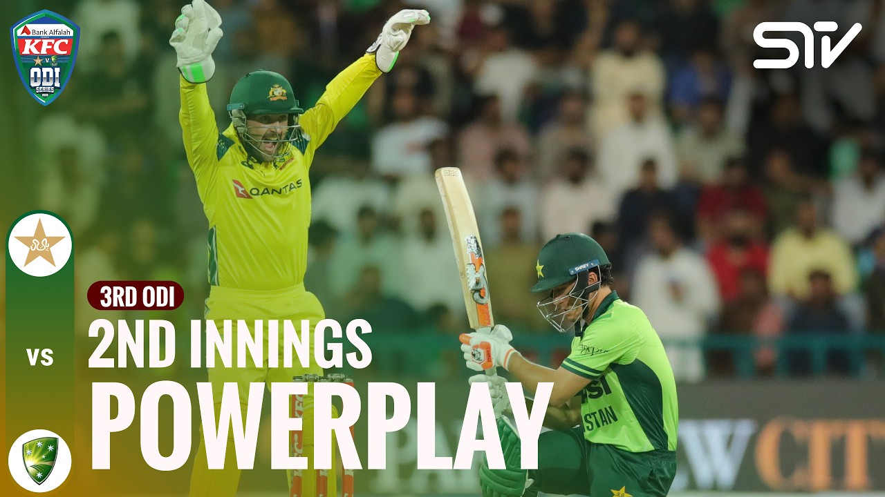 2nd Innings Powerplay | Pakistan vs Australia | Match 03 | ODI Series 2026 | PCB | M9J1H
