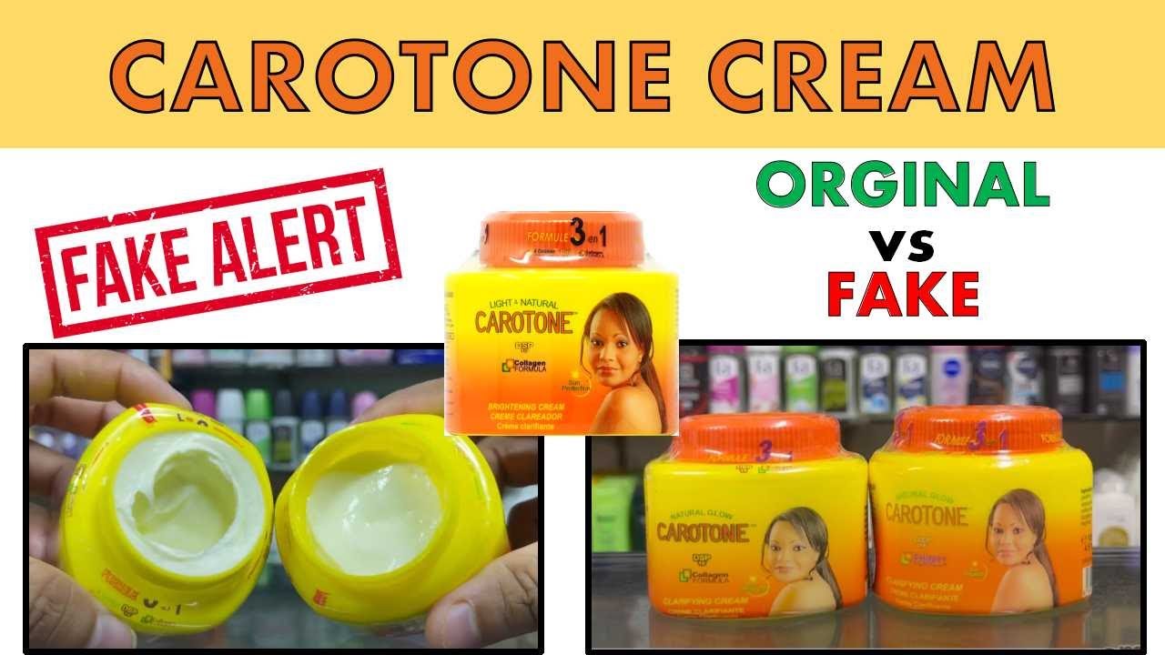 New Original Carotone Cream vs Fake review