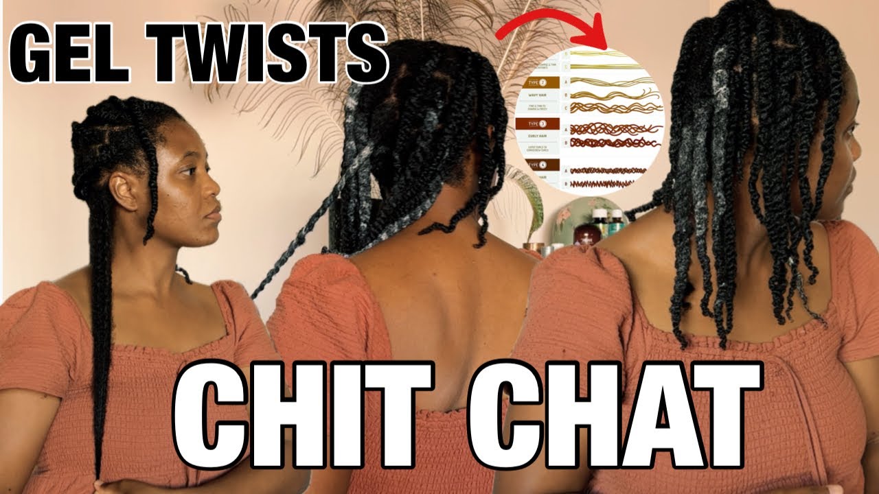 Twisting with a BOTANICAL GEL on DRY HAIR | HAIR TYPING problematic?  chit chat