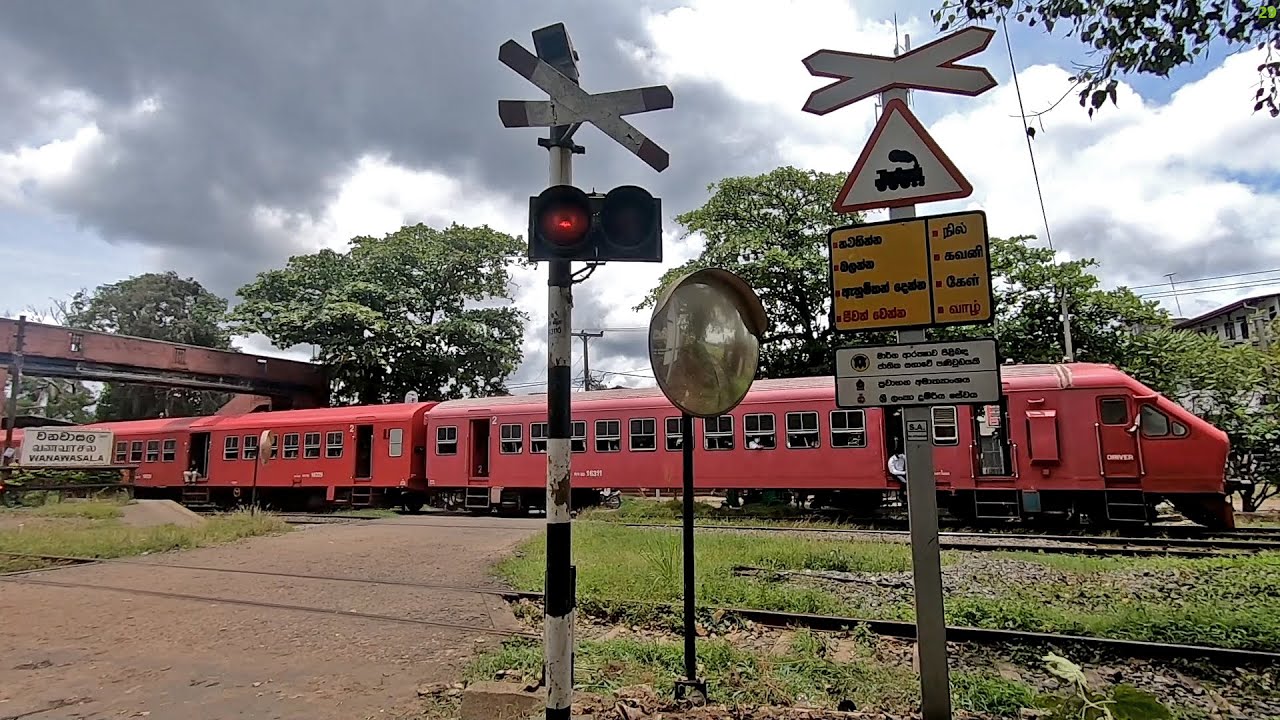Weird Sound Level Crossing at Wanawasala Railway Station in Sri Lanka