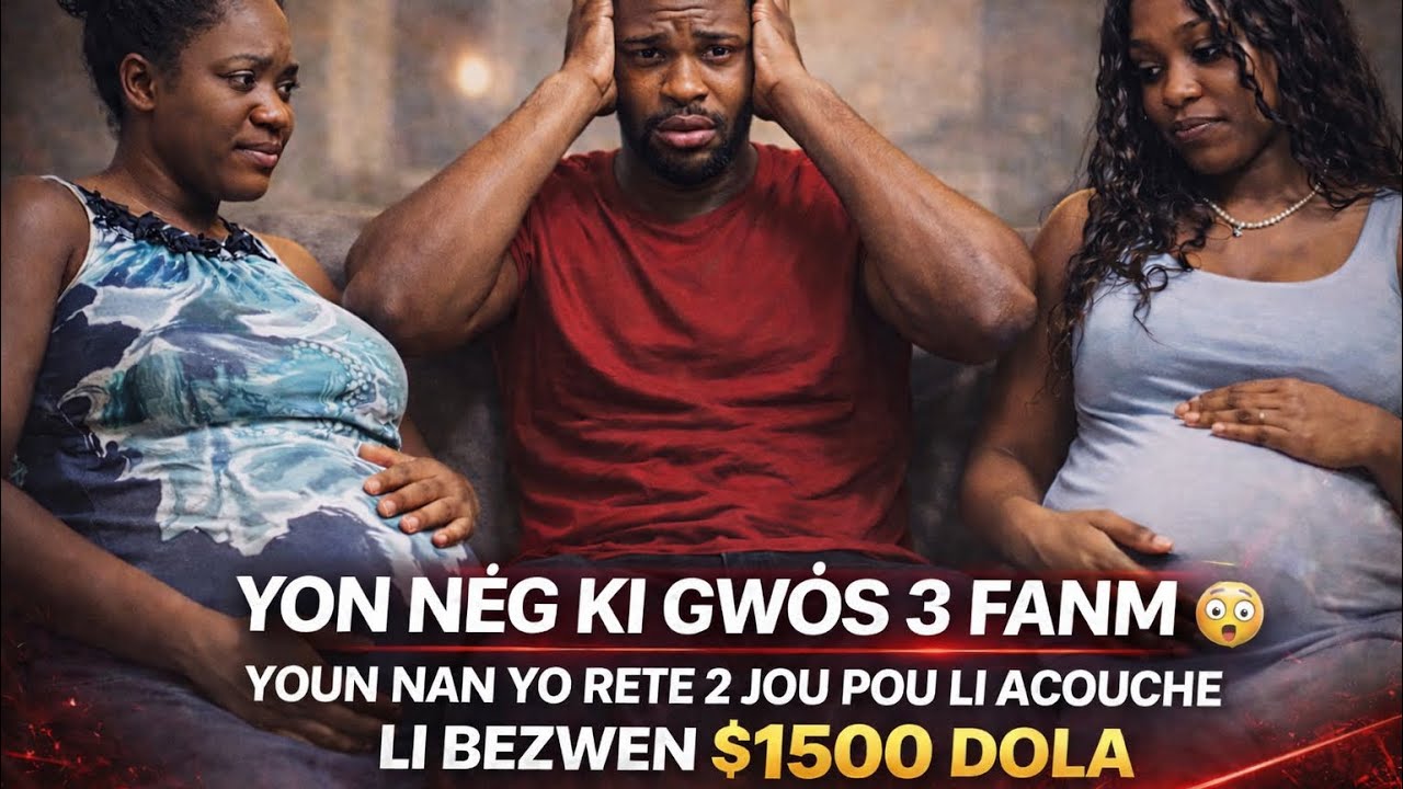 Yon nèg ki gwòs 3 fanm li Se youn nan fanm yo li rete 2 jou pou li akouche li bezwen $1500 dola 