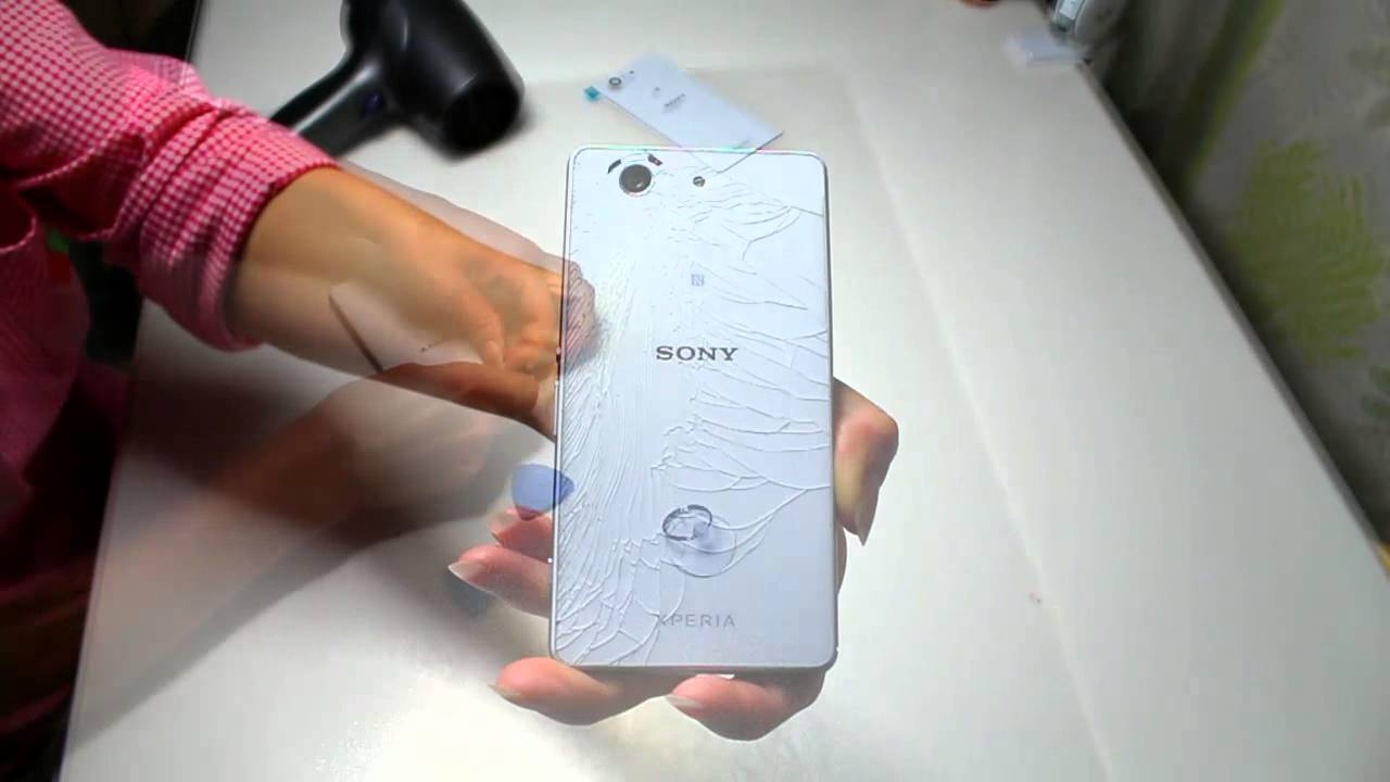 Sony Xperia Z3 Compact CHANGE BACK GLASS TUTORIAL - v&yacute;mena zadn&eacute;ho skla n&aacute;vod &hearts; crazyDEYA
