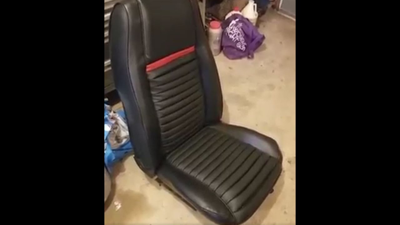 1969 Mach1 Mustang seat recovering