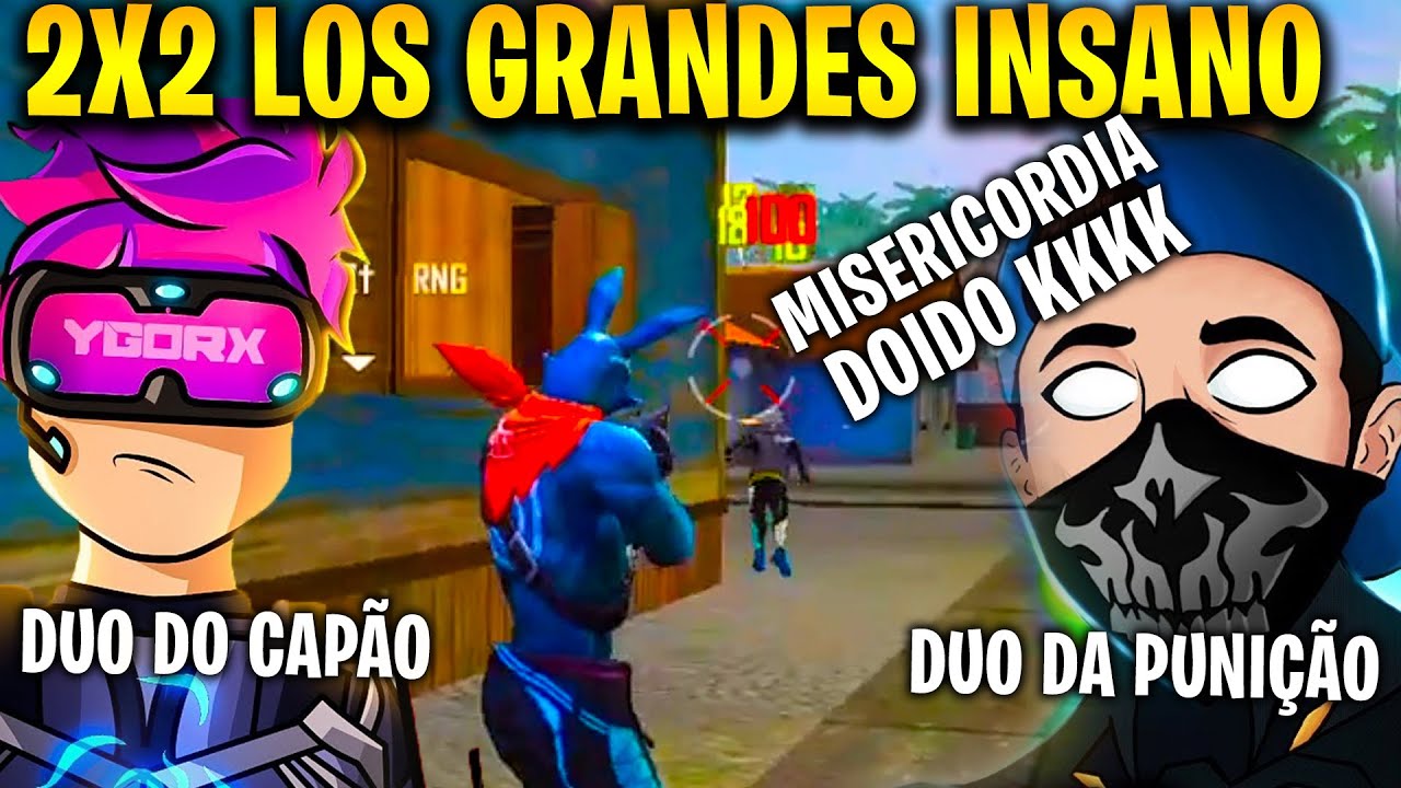 2X2 LOS GRANDES - YGORX E DA CRUZ VS RAFIS E SHOTZ - TENTE NÃO RIR, RAFIS MUITO ENGRAÇADO KKKKK