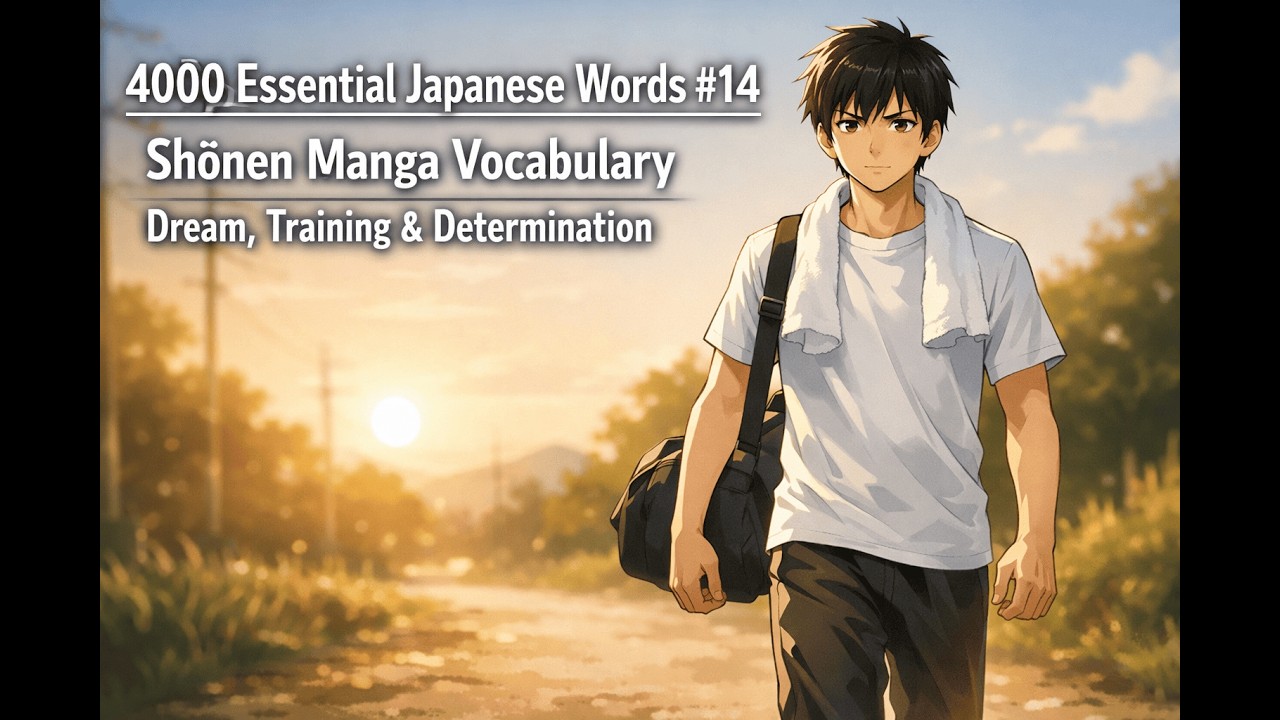 4000 Essential Japanese Words #14: Shōnen Manga Vocabulary — Dream, Training & Determination