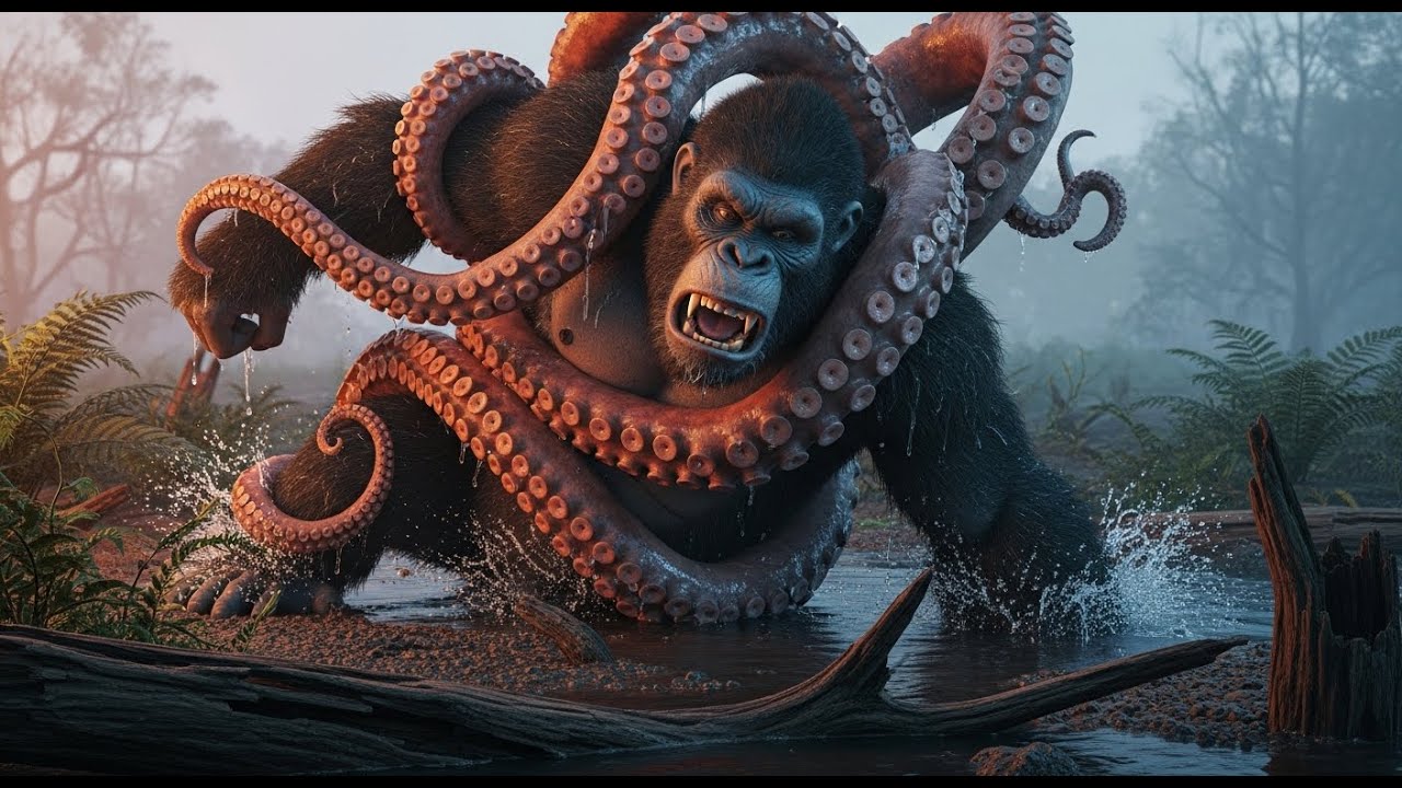 kong vs krako the epic riverbank ambush realistic cgi