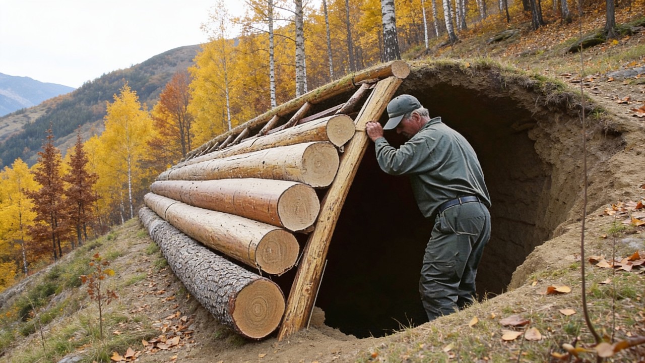 Man Builds the Largest Underground Bunker Deep in the Forest | Full Process