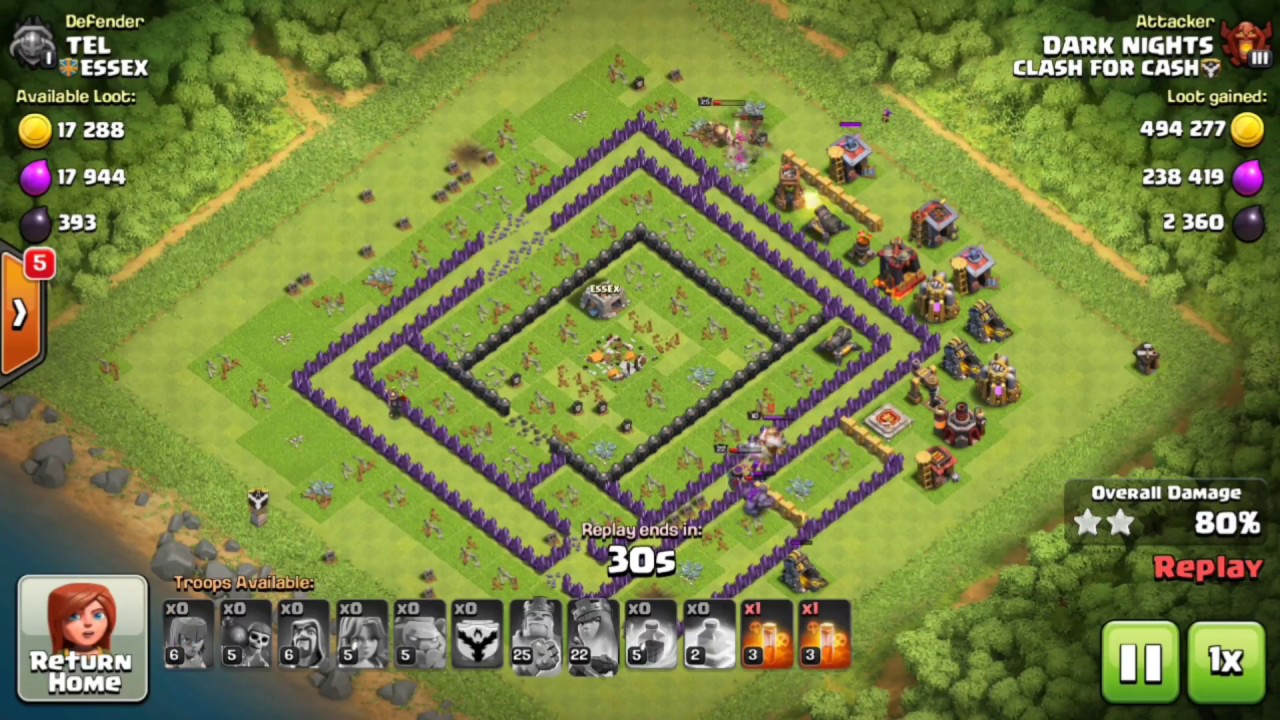 Valkyrie attack th10  | Valkyrie 3* attack th10 | Valkyrie farming attack th10