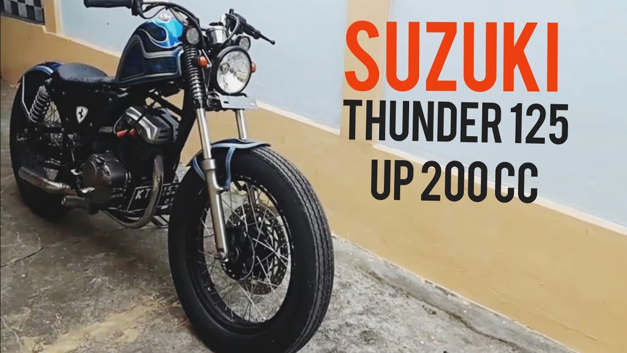 Bobber Suzuki Thunder125 up 200 cc #motovlog Balikpapan