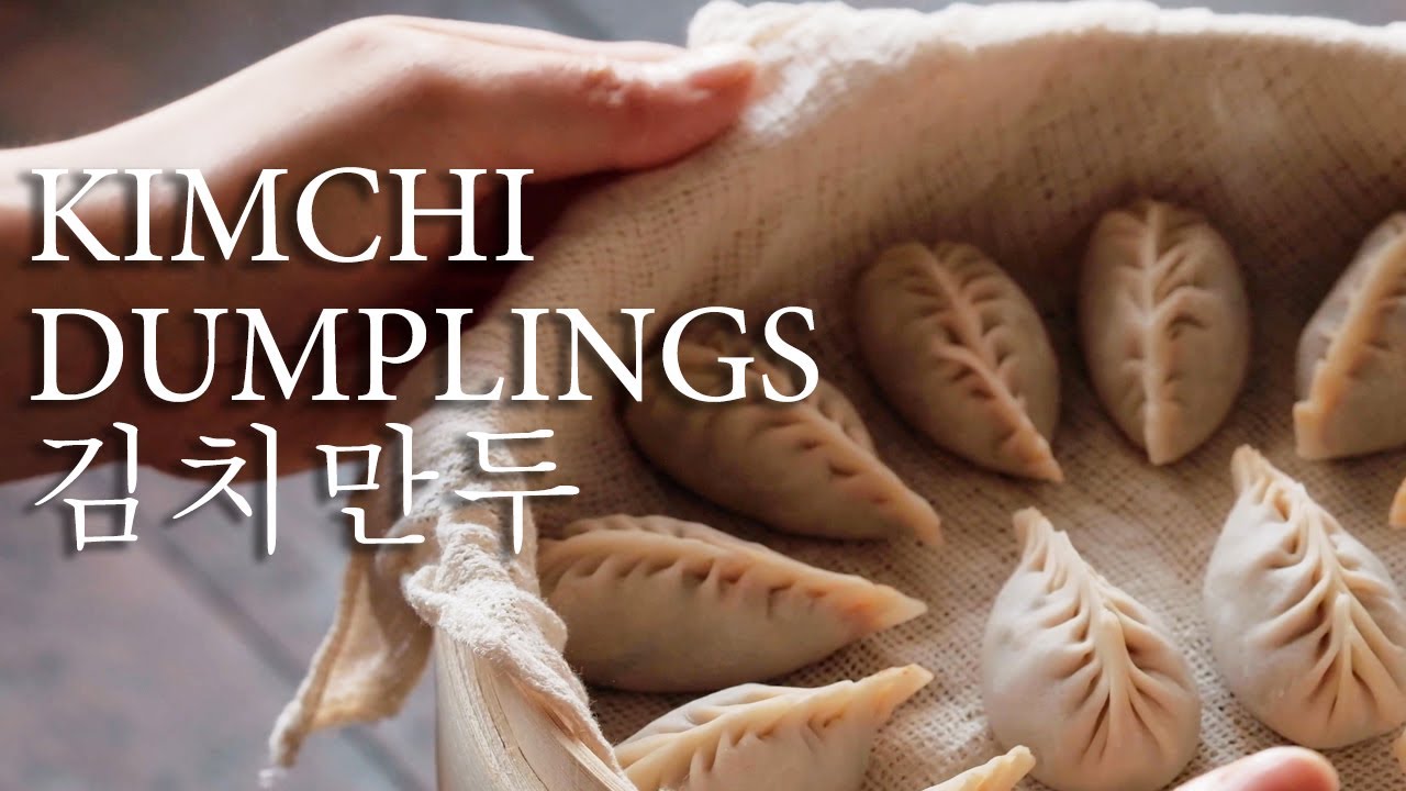 [ENG SUB] Korean Kimchi Dumplings (Mandu) 김치만두