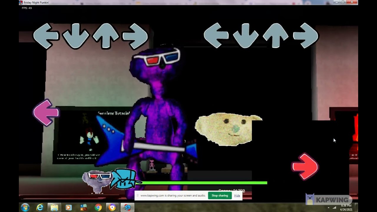 FNF BEAR Mod Week 1 Full Gameplay. (Hard)