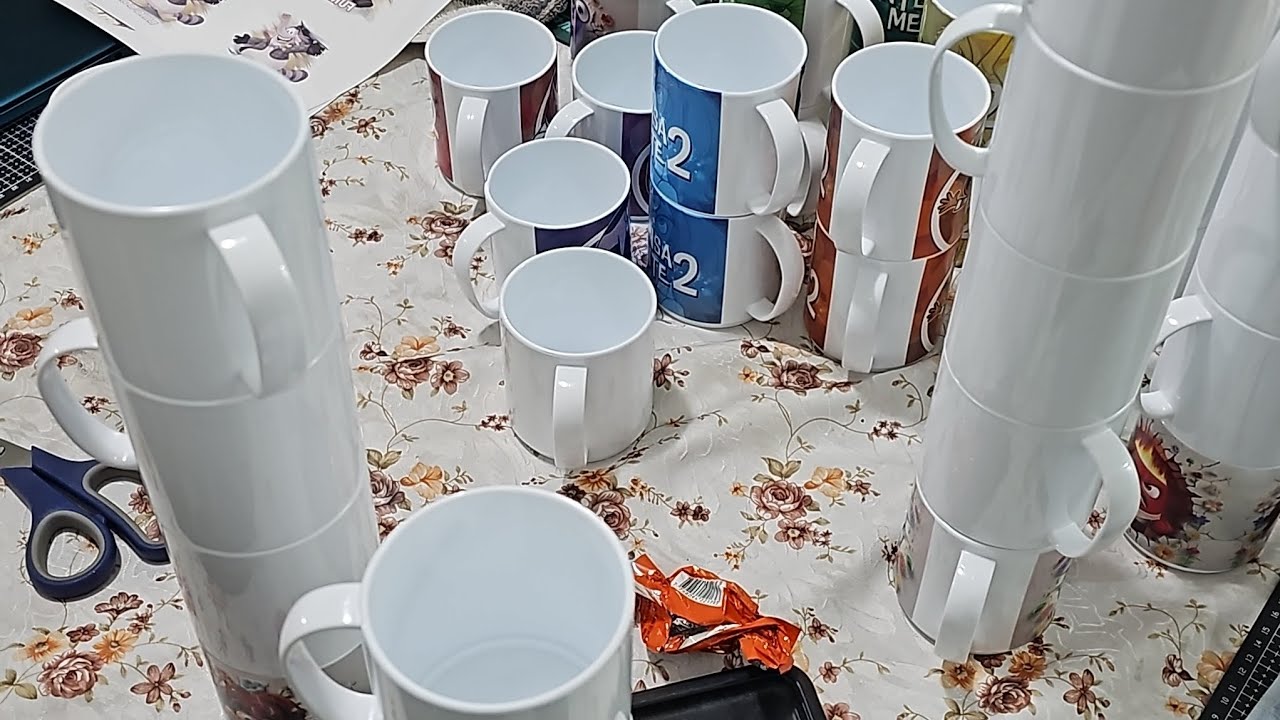 Como Sublimar Tazas Workat polimero (plastico)#intensamente2 #sublimacion #argentina #tazas