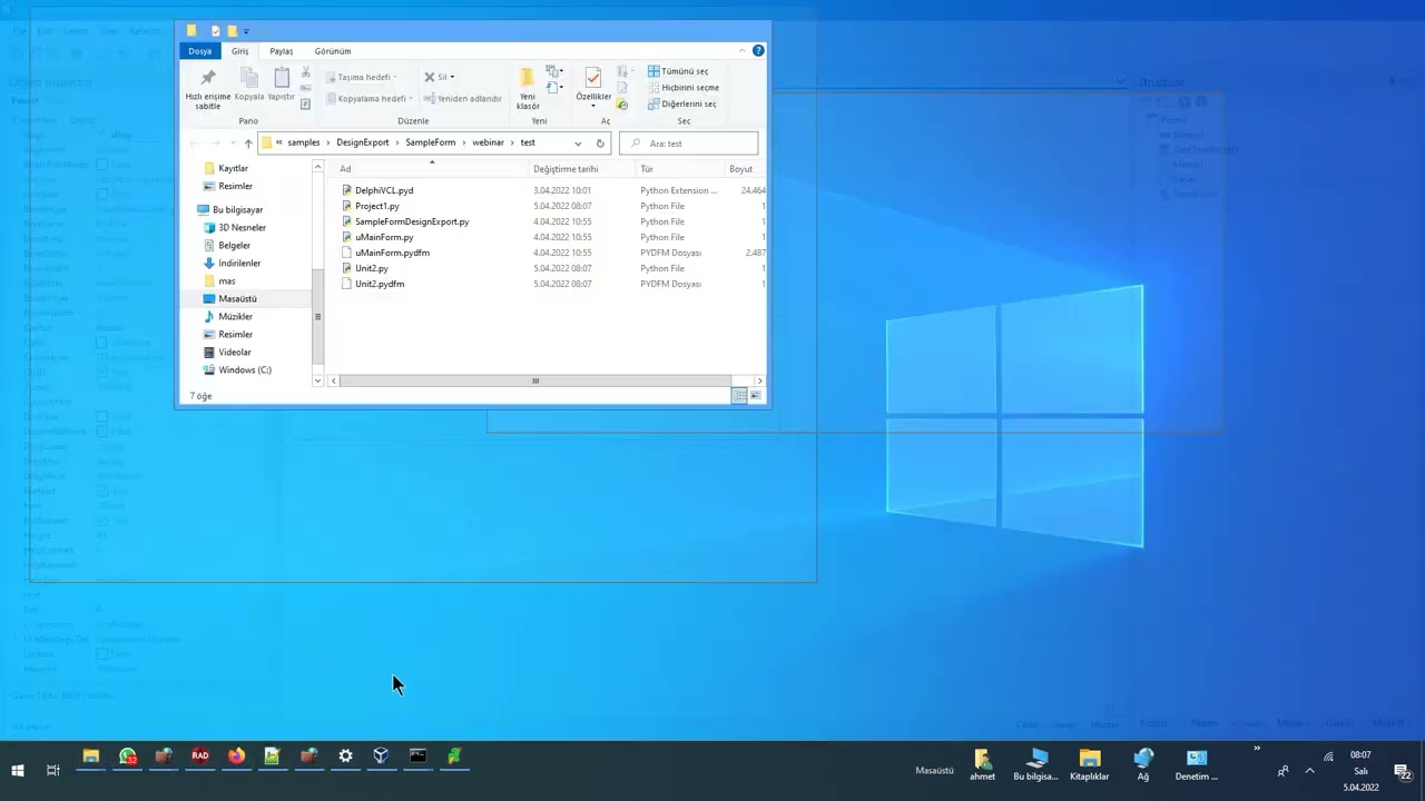 Delphi ile Python GUI Geliştirme II. Bölüm