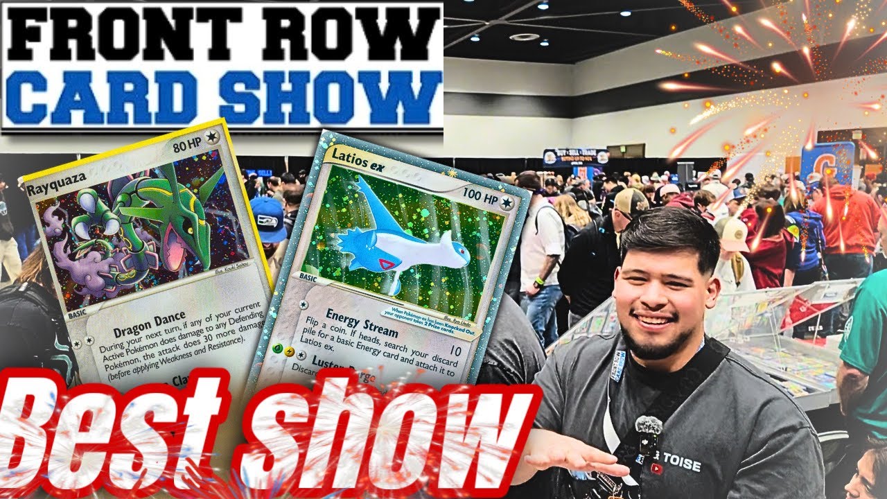 BEST CARD SHOW EVER?! FRONT ROW WAS ABSOLUTELY INSANE | Pokemon Venodor POV 
