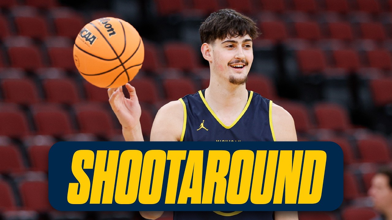 Watch Michigan Basketball Shootaround / Practice At United Center In Chicago Before Alabama Game
