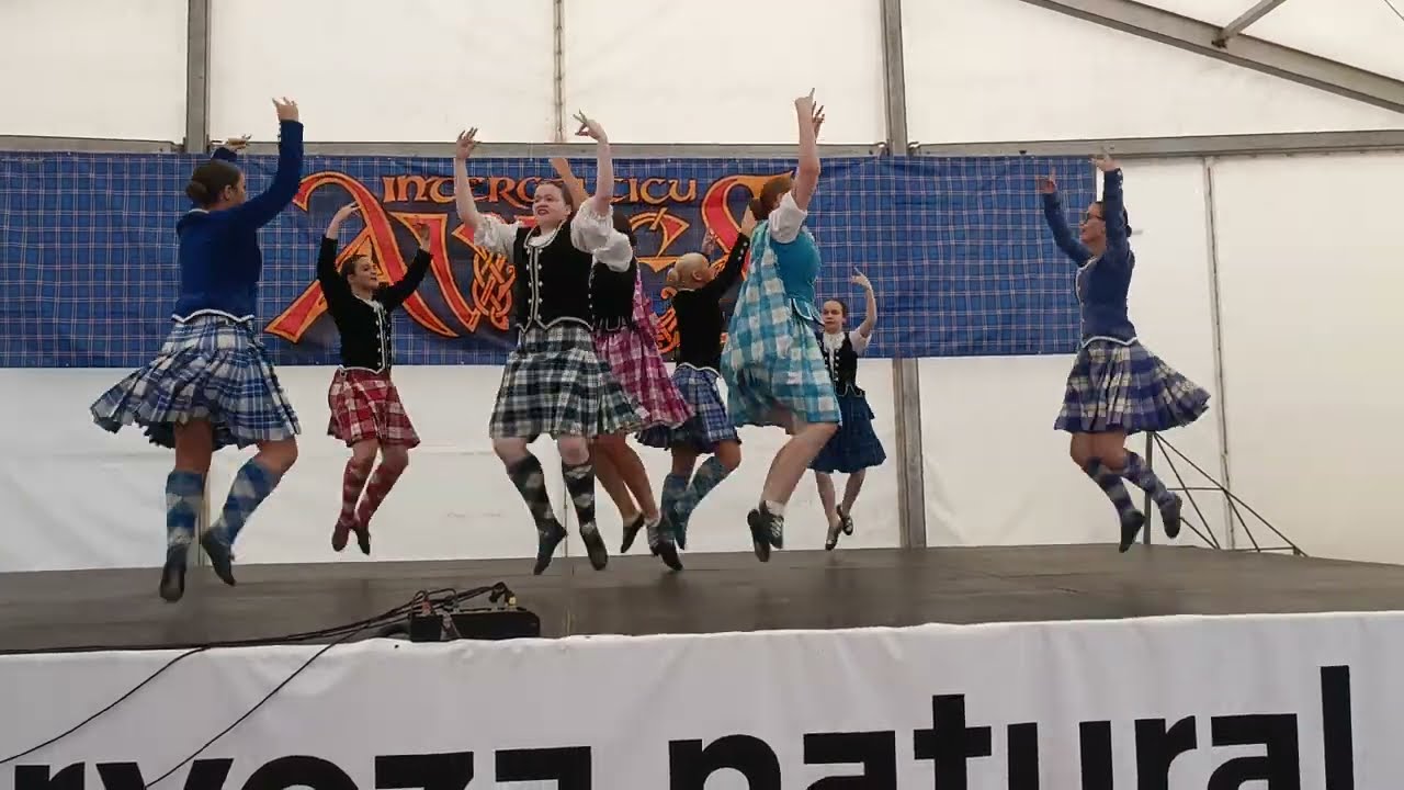 Actuación del grupo JDW HIghland Dance -Festival Intercéltico de Avilés 2023- nº 1