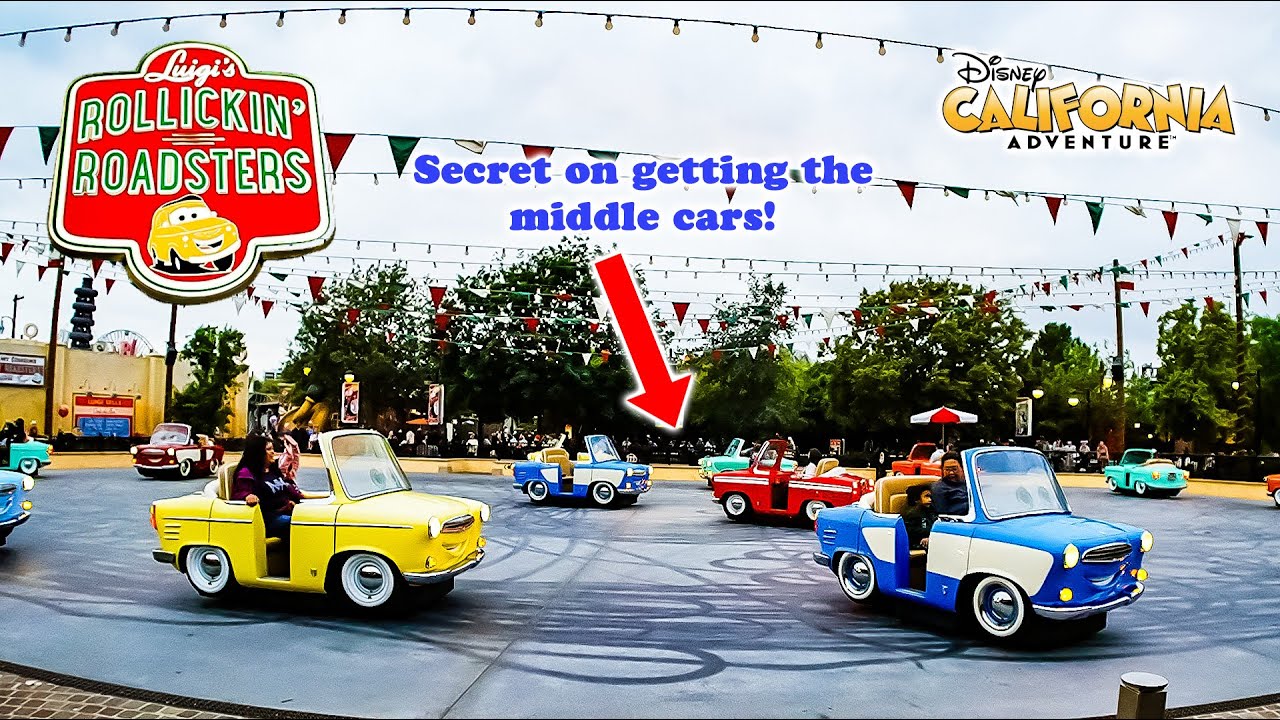 Luigi’s Rollickin’ Roadsters Middle Cars Secret 4K POV Disney California Adventure  2023 06 01