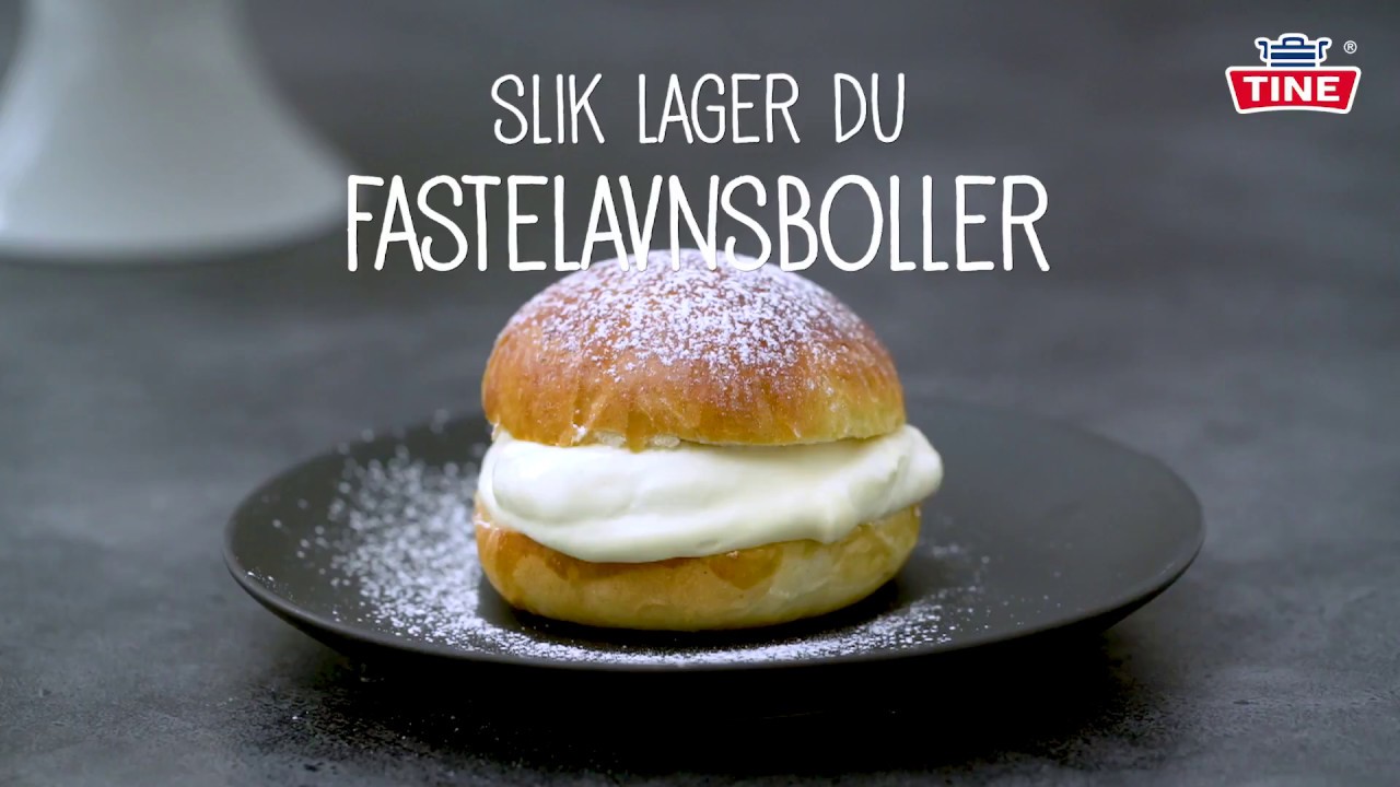 Slik lager du Fastelavnsboller med vaniljekrem