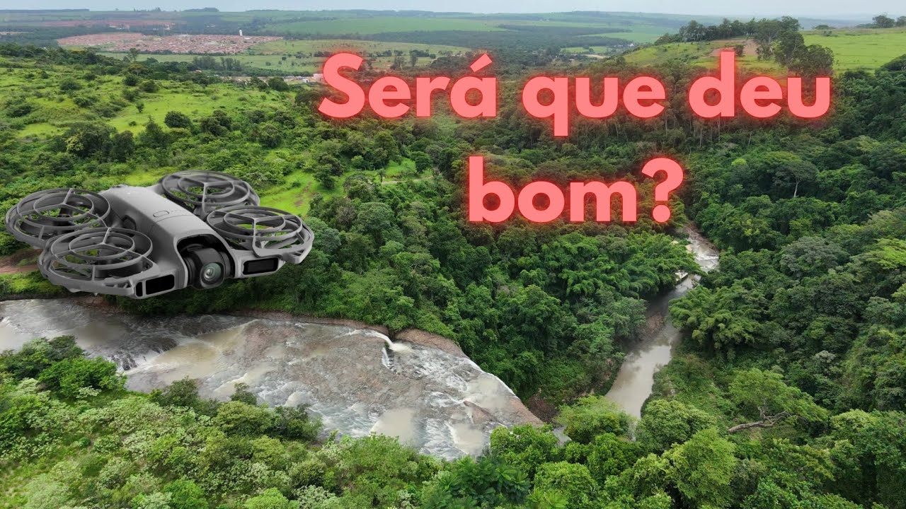 Dji neo 2 - Sobrevoando a cachoeira!