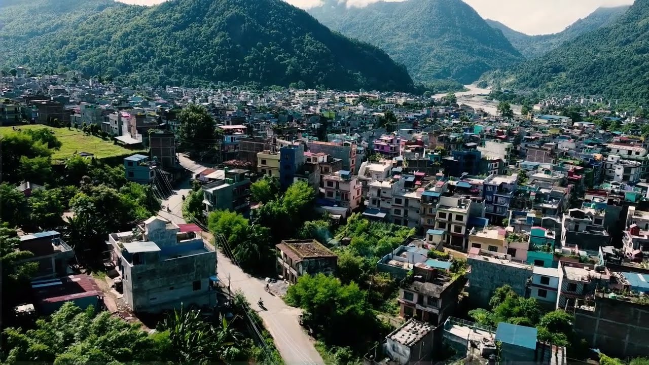 Drone Shot Damauli/ Beautiful Damauli / Fal Thapa Photography