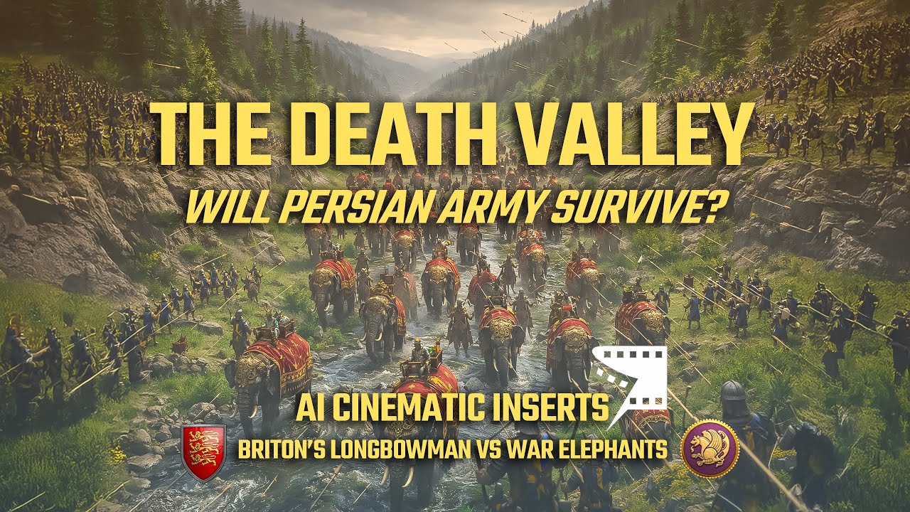The Death Valley | Extended Range Longbowmen vs Massive Persian Army