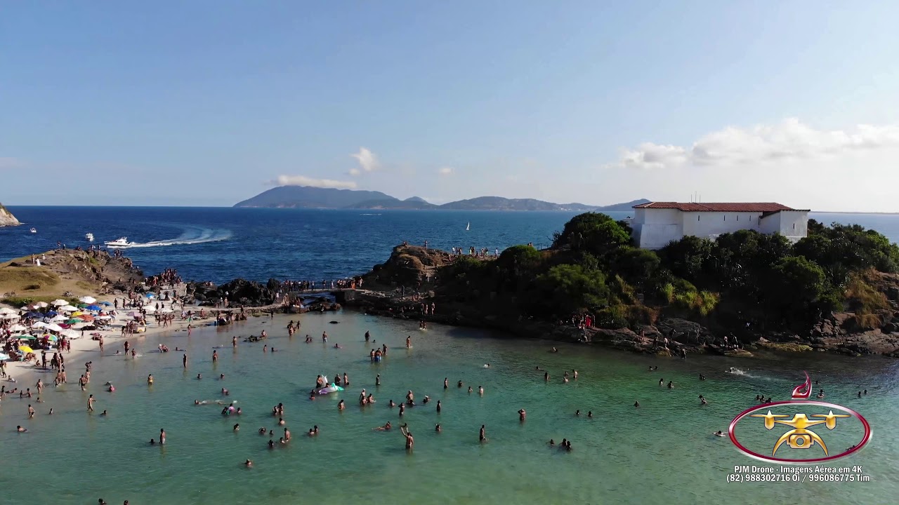 Cabo Frio - Rio de Janeiro Brasil - Visto de Cima em 4K - Dji Mavic Air