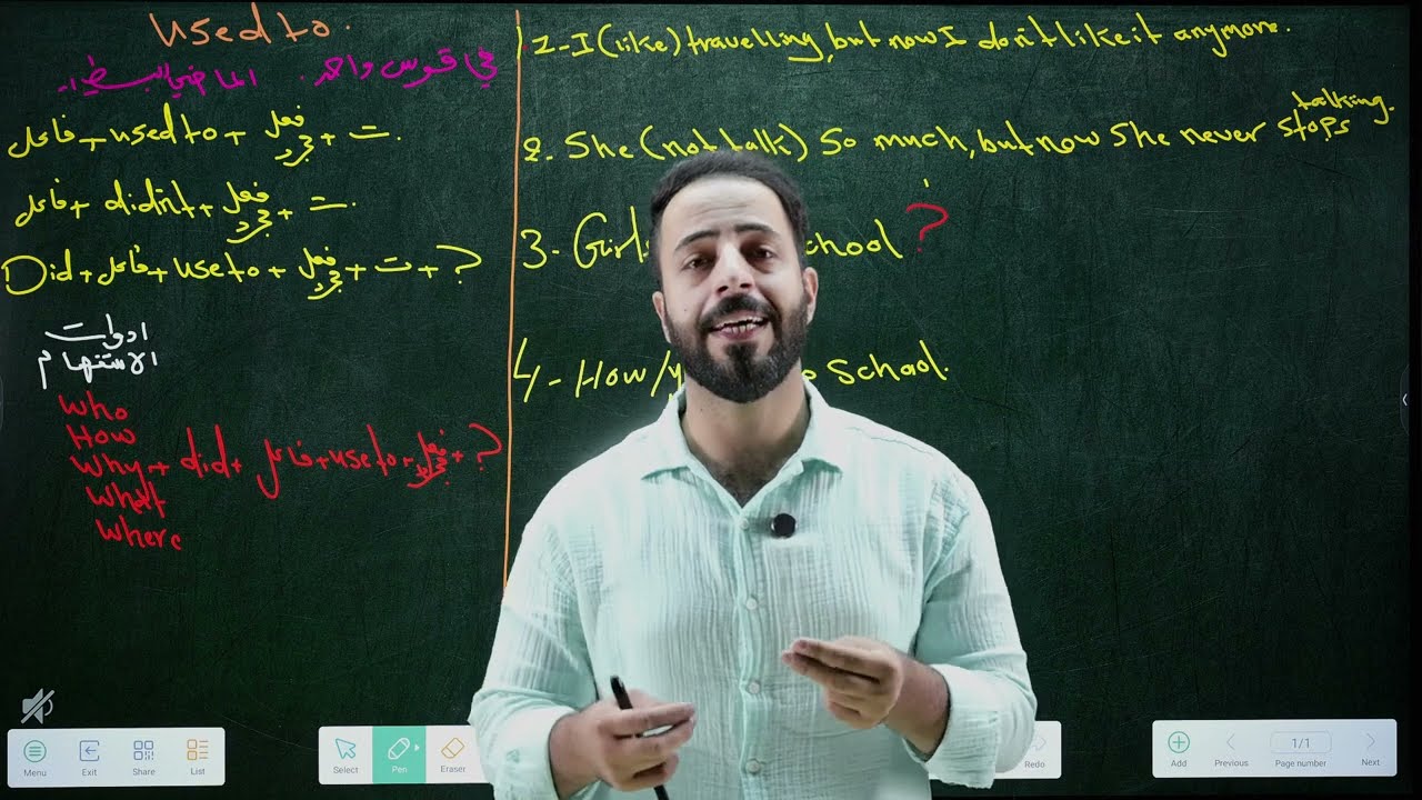 Used to الصف السادس  الإعدادي 