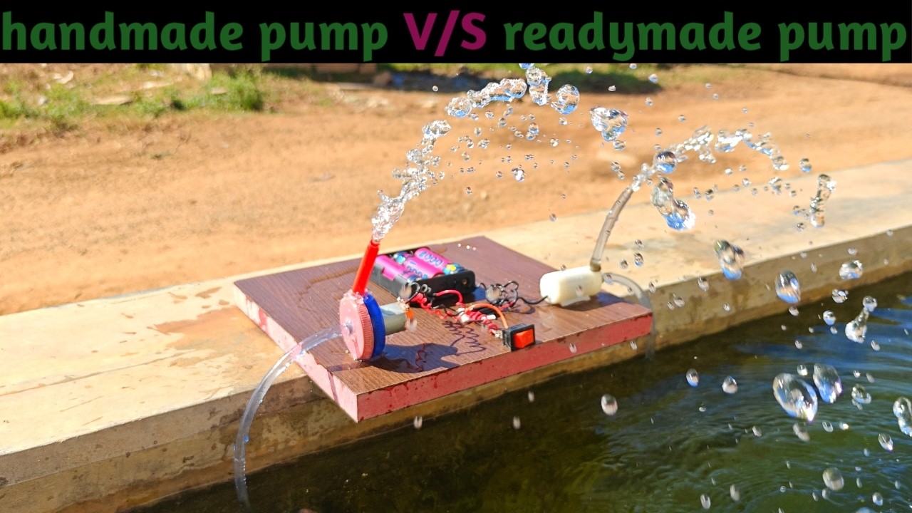 Mini Handmade Water Pump vs Market mini Pump Test 🔥