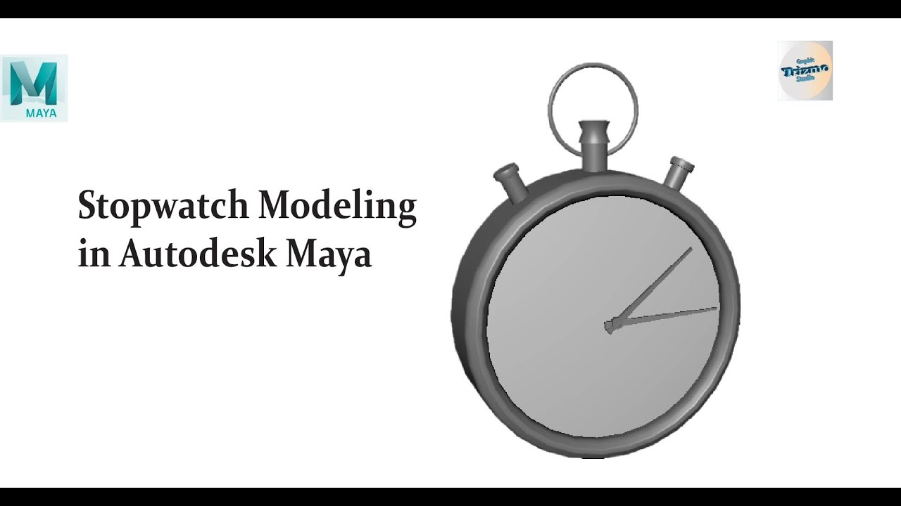 Realistic Stopwatch Modeling in Autodesk Maya