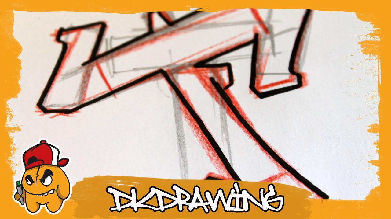 Graffiti Tutorial for beginners - How to draw & flow your graffiti letters - Letter T