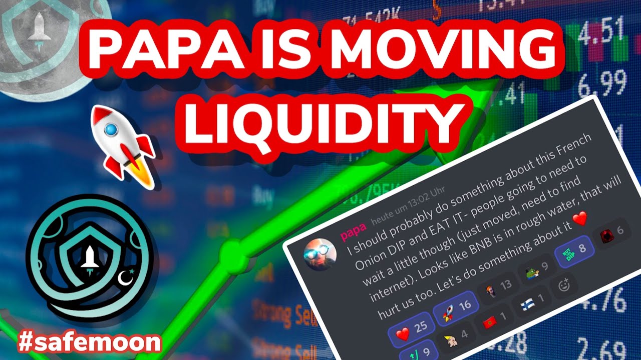 🚀🌕 SAFEMOON NEWS UPDATE: PAPA IS MOVING LIQUIDITY!! HAPPY NATIONAL MOON DAY EVERYONE!! 🚀🌕