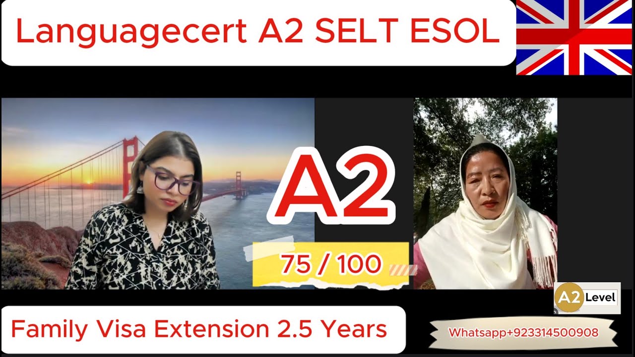 LanguageCert A2 SELT Speaking & Listening || Spouse Visa Extension||  Listening Test