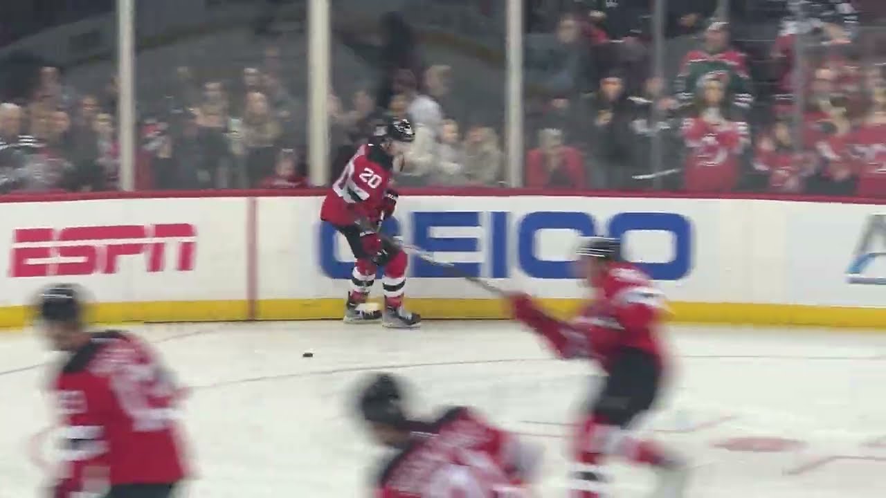 Michael McLeod Messes With The Boys During Warmups NJ Devils 12/21