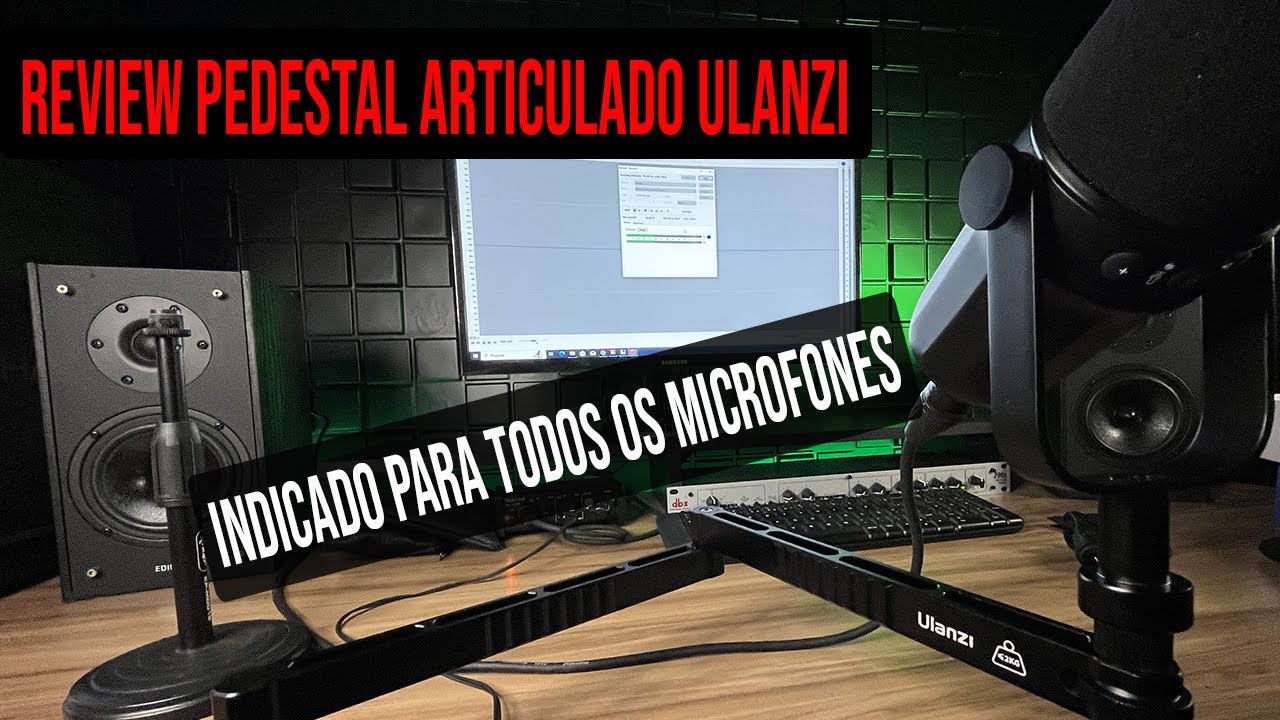 Pedestal Articulado para Microfone. Bonito e Robusto. ULANZI LS26